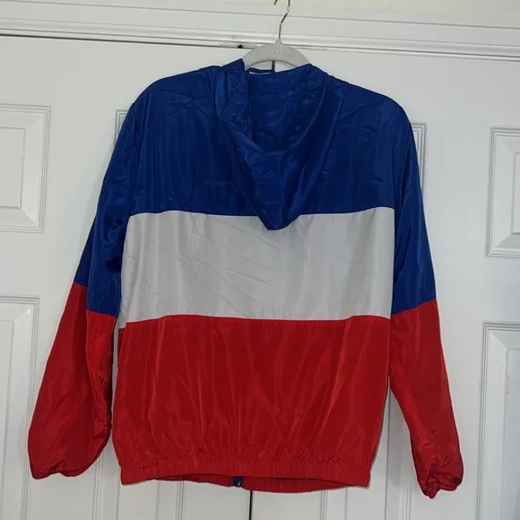 Brandy Melville Red White and Blue Wind Breaker - Picture 2 of 3